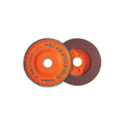 Depressed Centre Walter 15-Q 504 5 Inch x 7/8 Inch Type 27 40 Grit Enduro-Flex Stainless Flap Disc