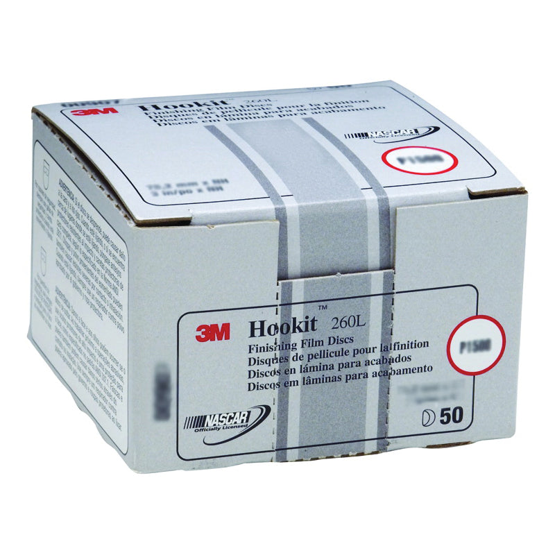 3M 955 HOOKIT FINISHING FILM DISC 260L 00955 P600 5 IN (12.7 CM) 100 PER BOX 3M 7000120388