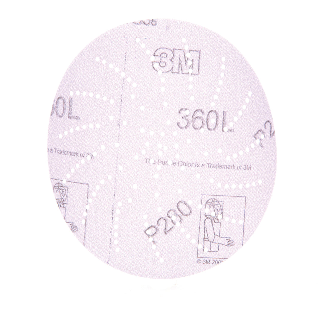 3M AB01706 3M Hookit Clean Sanding Disc 360L, 01706, 5 in P280, 100 per inner 500 per case 3M AB01706