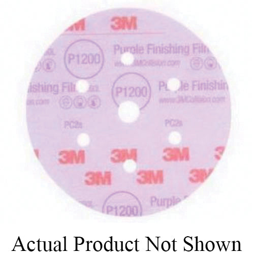 3M 30768 3M 6INx1200-grit Hookit Purple Finishing Aluminum Oxide Film Abrasive Disc 260L 3M 7100122777