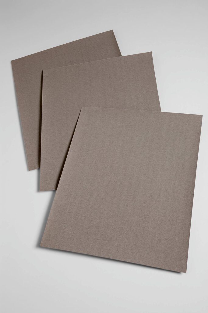 Closed coat Sanding Sheets 3M AB02408 Closed Coat Cloth Sanding Sheets 120 Grit Aluminum Oxide 211K J-Weight - 9 Inch x 11 Inch