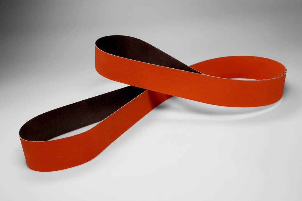 Pump Sleeves 3M AB77476 3-1/2 Inch x 15-1/2 Inch Sanding Belt 60 Grit 777F Ceramic Alumina Yf Polyester Flexible Backing
