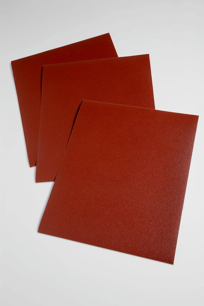 Closed coat Sanding Sheets 3M AB19770 Utility 120 Grit Aluminum Oxide 314D Closed Coat Cloth Sanding Sheets J-Weight - 9 Inch x 11 Inch
