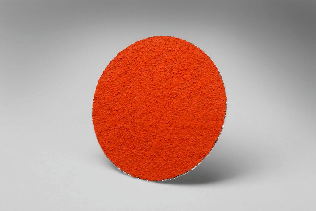 Quickchange Discs 3M AB80512 2 Inch Quickchange Orange Roloc Cloth Disc 120 Grit 777F Ceramic Alumina YF-Weight