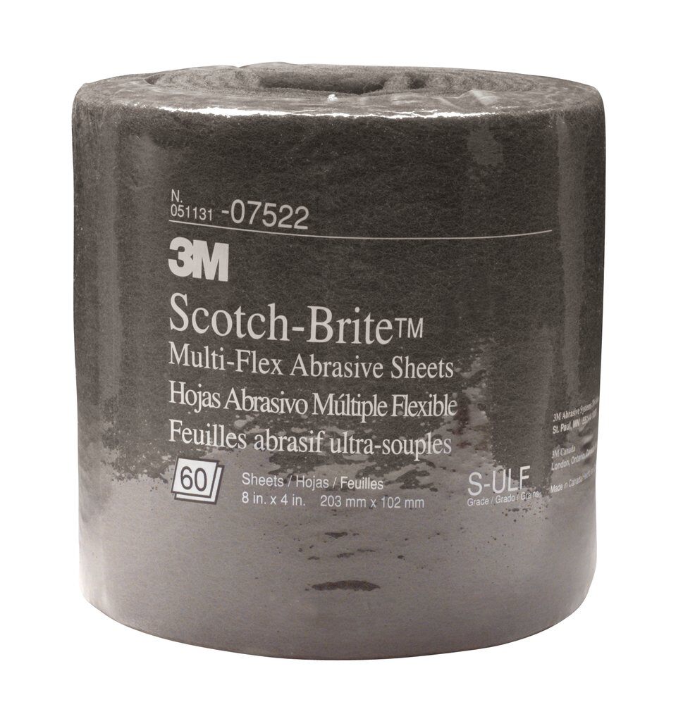 Non-woven Rolls 3M SB07522 Non-Woven Rolls Scotch-Brite Mx-Sr Multi-Flex S Ultra Fine 8 Inchx20'