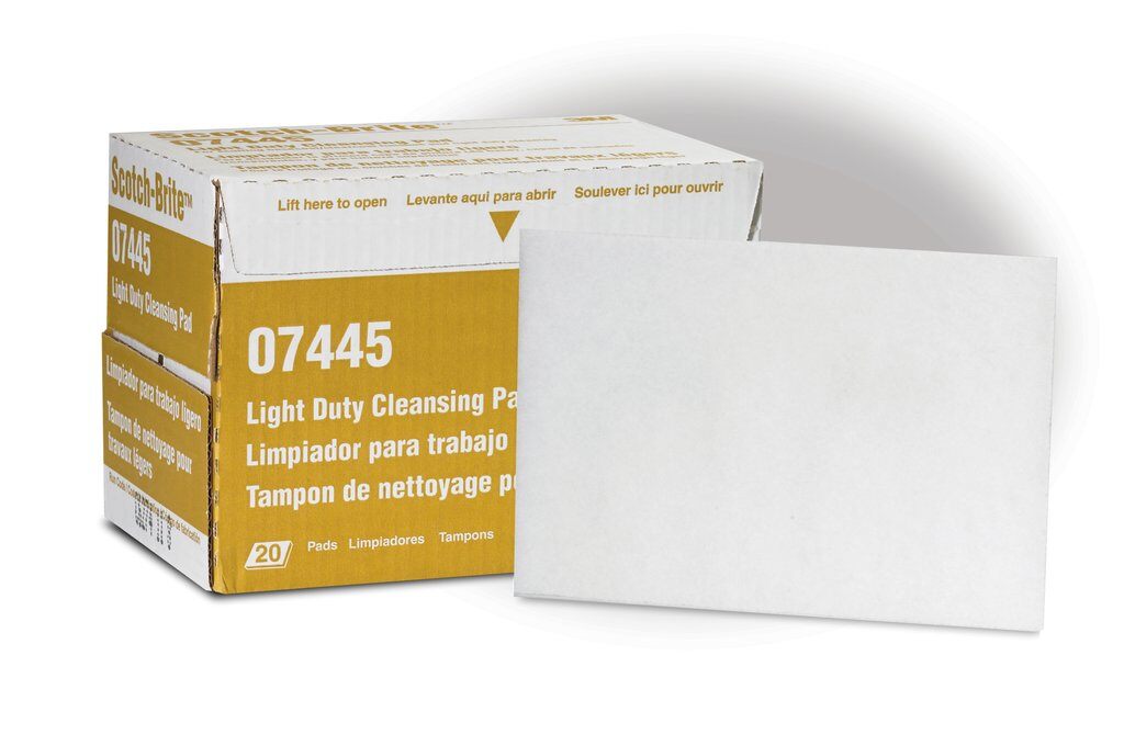 Non-woven Pads 3M SB16976 Non-Woven Pads Scotch-Brite 7445 White 6x9 Case