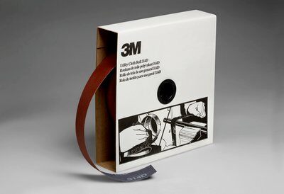 Utility Rolls 3M AB19806 1-1/2 Inch x 50Yd 220 Grit 314D Aluminum Oxide Utility Cloth Roll J-Weight