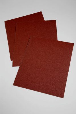 Closed coat Sanding Sheets 3M AB19773 Utility 60 Grit Aluminum Oxide 314D Closed Coat Cloth Sanding Sheets J-Weight - 9 Inch x 11 Inch