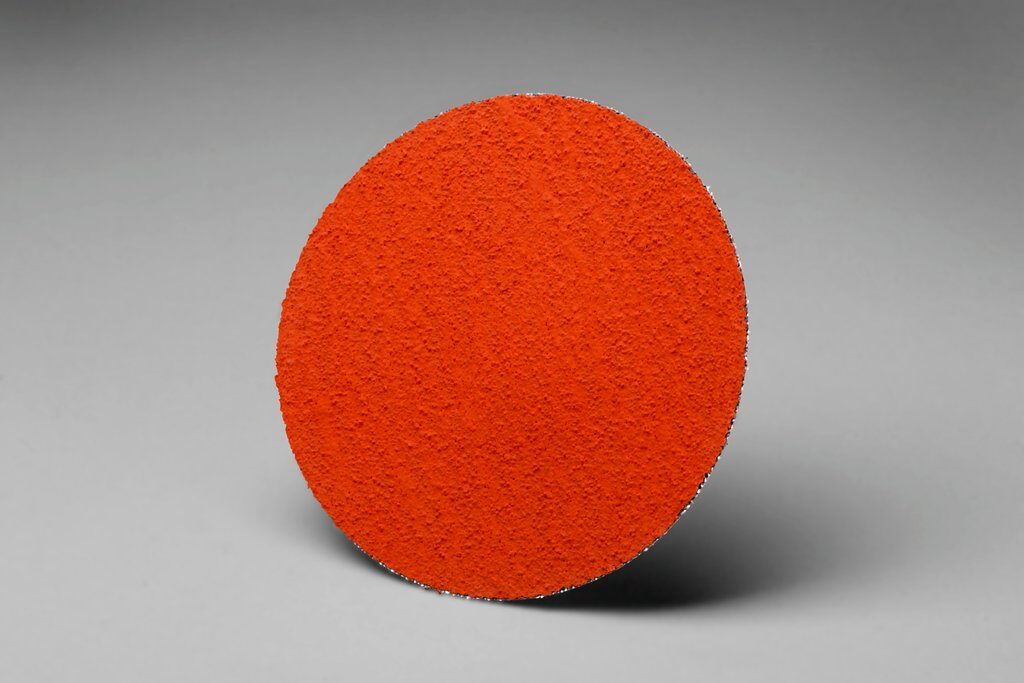 Quickchange Discs 3M AB76631 3 Inch Quickchange Orange Roloc Cloth Disc 36 Grit 777F Ceramic Alumina YF-Weight