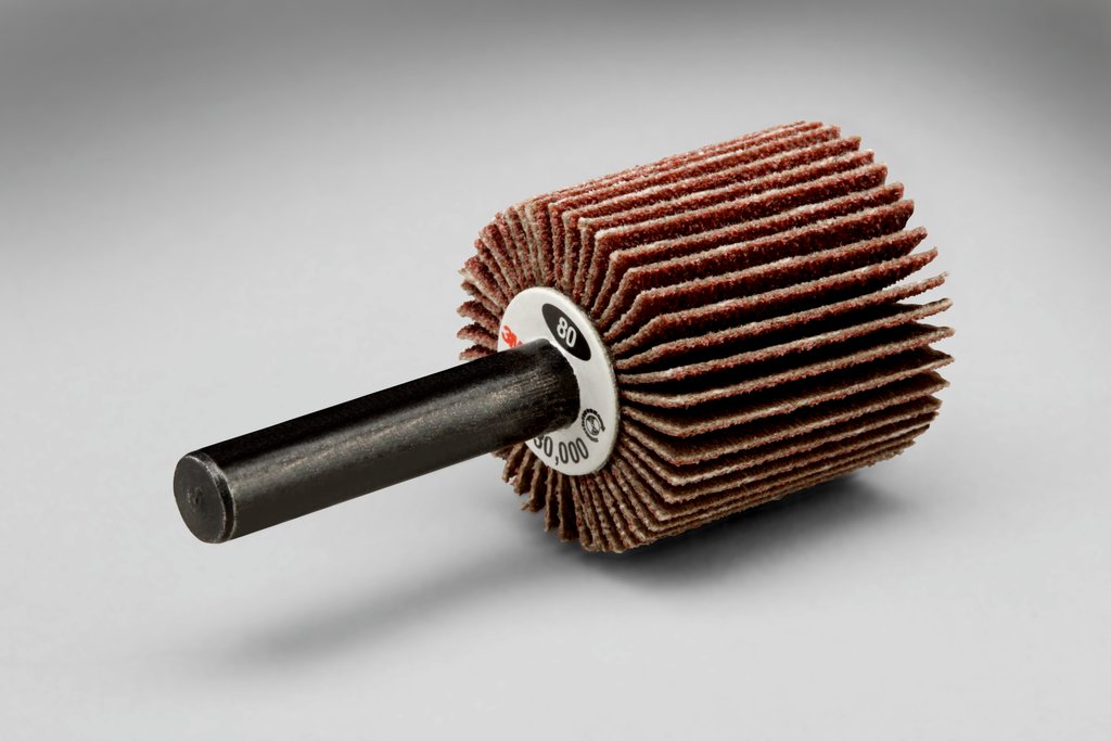 Shank Mount Wheels 3M AB35475 1 Inch x 1 Inch x 1/4 Inch 60 Grit 244D Aluminum Oxide Shank Mounted Flap Wheel