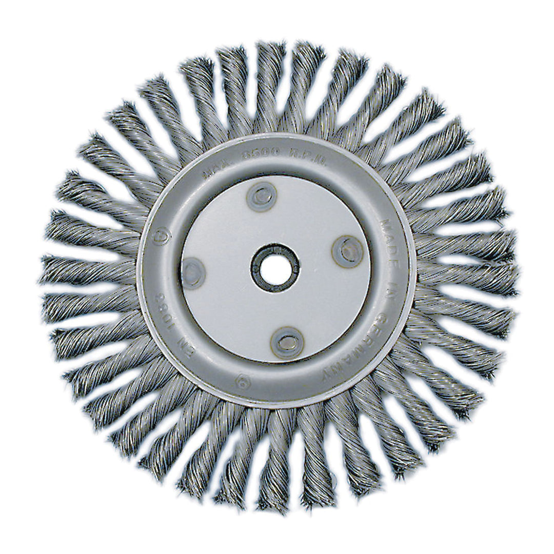 Full Cable Twist Knot Wheels Jet 8006/1 6 X (5/8-1/2) Knot Twisted Wire Wheel Unthreaded