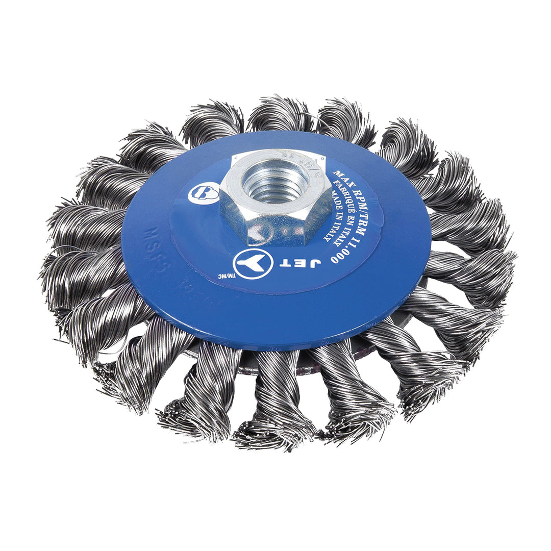Jet 554361 5 INCH Knot Twisted Conical (Bevel) Brush SST JET 554361