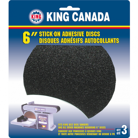 PSA Discs King Canada SD-6-K-60 Self Adhesive (PSA) Discs 6 Inch in 60 Grit