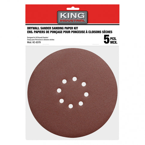 King Canada SD-878-K-120 Sanding Paper Kit, 8-7/8 hoop & loop- 120 Grit, 5 pcs. King Canada SD-878-K-120