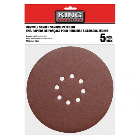 King Canada SD-878-K-80 Sanding paper kit, 8-7/8 hoop & loop- 80 Grit, 5 pcs. King Canada SD-878-K-80