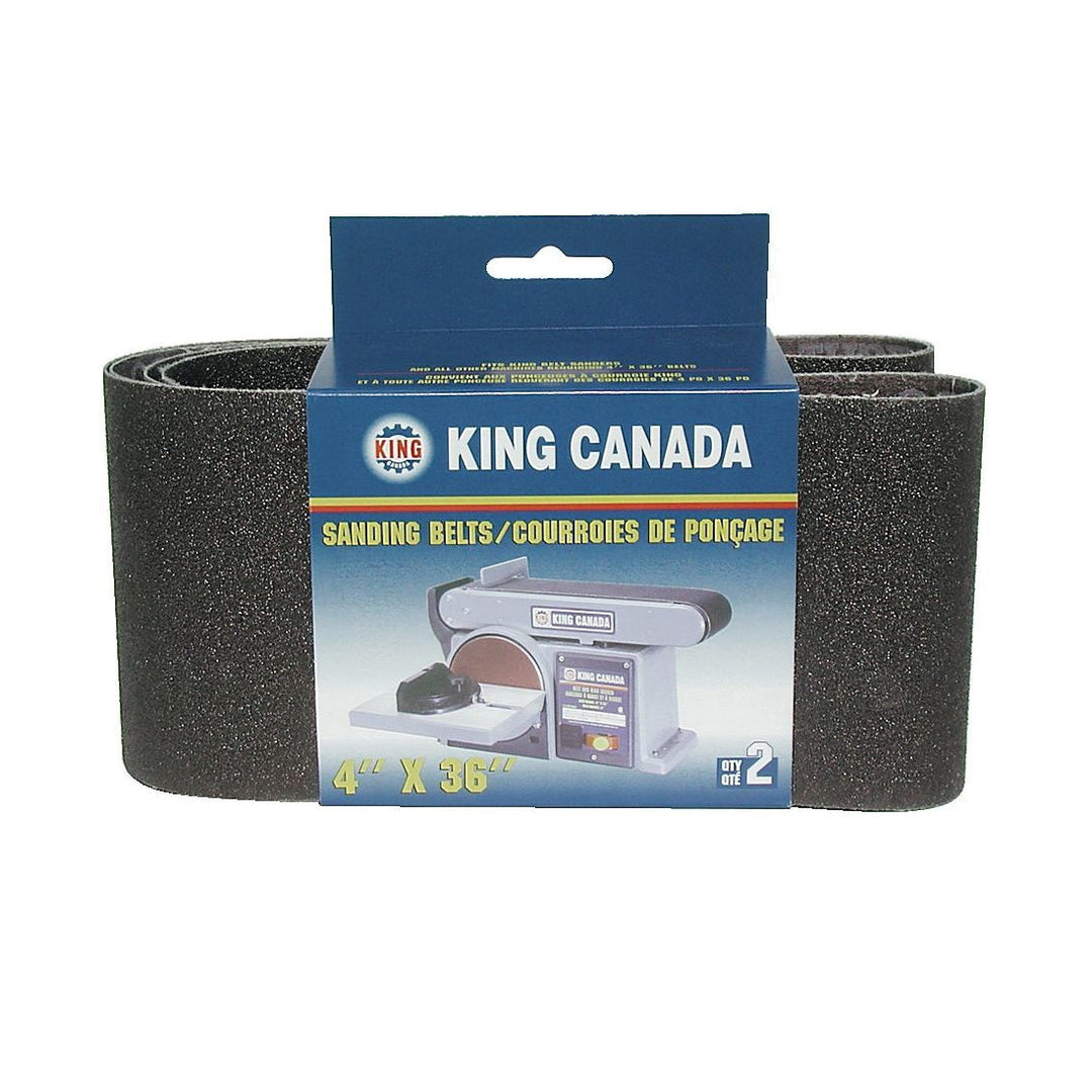Bench Top Belts King Canada SB-436-K-120 Belt, Abrasive, 4 x 36 x 120 Grit Pkg 2 King Canada SB-436-K-120