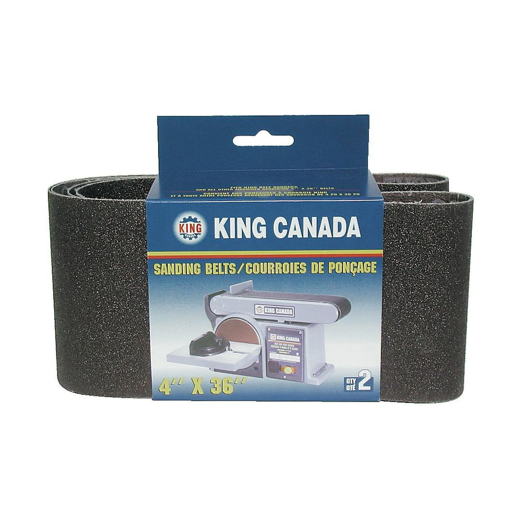 Bench Top Belts King Canada SB-436-K-80 Belt, Abrasive, 4 x 36 x 80 Grit Pkg 2 King Canada SB-436-K-80