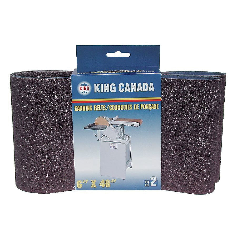 Bench Top Belts King Canada SB-648-K-120 Belt, Abrasive, 6 x 48 - 120 Grit Pkg 2 King Canada SB-648-K-120
