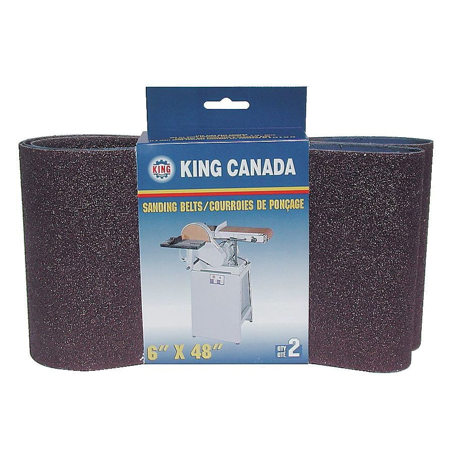 Bench Top Belts King Canada SB-648-K-60 Belt, Abrasive, 6 x 48- 60 Grit Pkg 2 King Canada SB-648-K-60