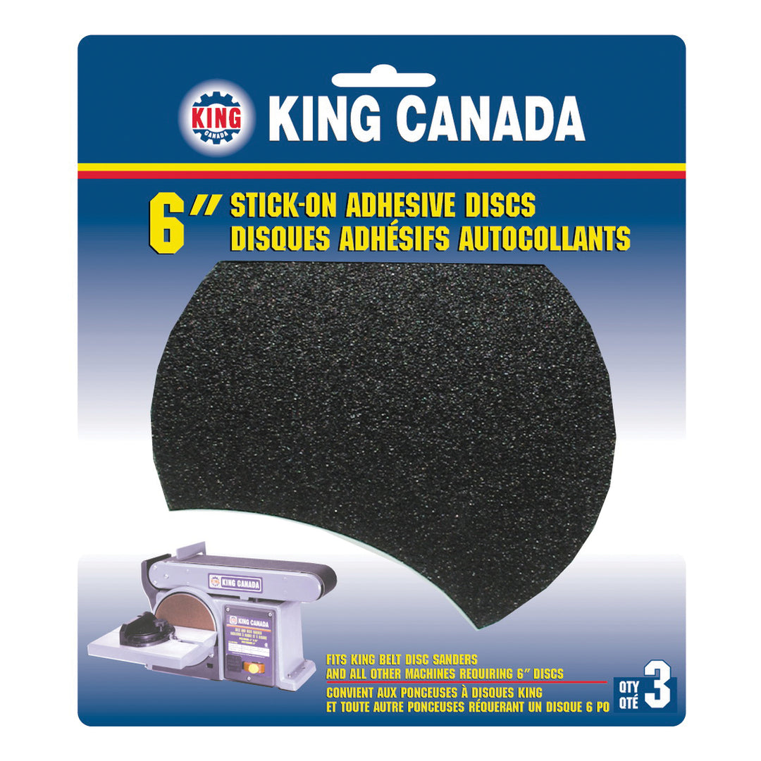 PSA Discs King Canada SD-6-K-60 Self Adhesive (PSA) Discs 6 Inch in 60 Grit
