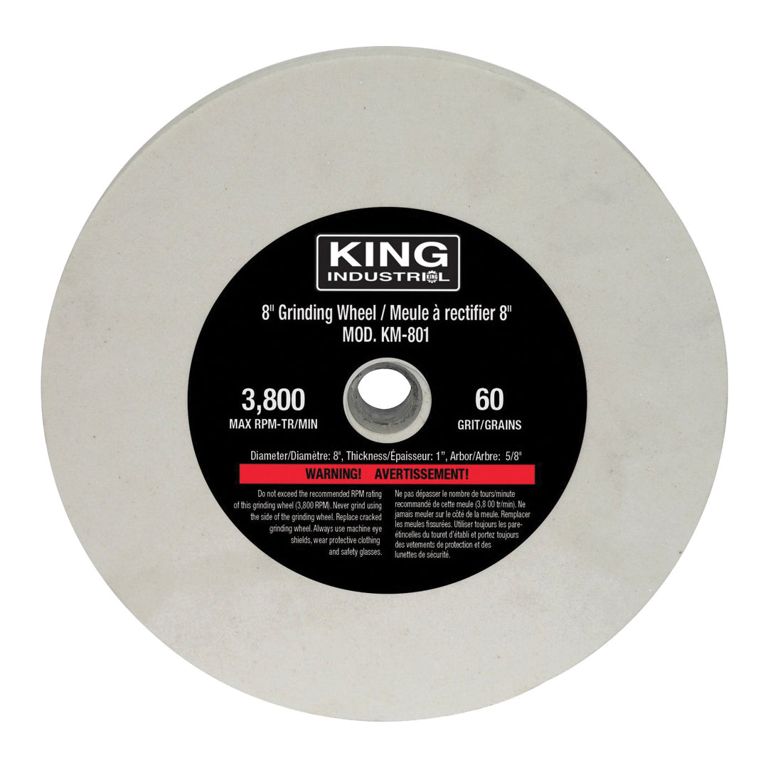 King Canada KM-801 Grinding wheel, 8, 60 Grit, fits KC-895LS King Canada KM-801
