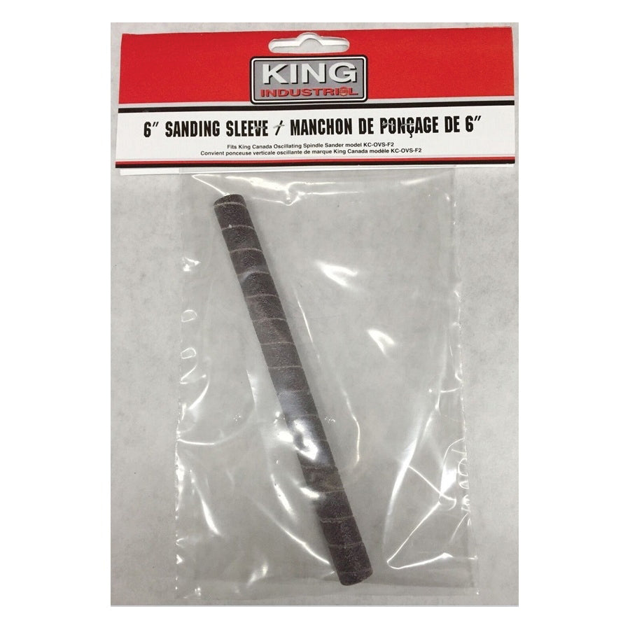 King Canada SL-638-120 Sleeve, Abrasive, 6 x 3/8 x 120 Grit Pkg 1 King Canada SL-638-120