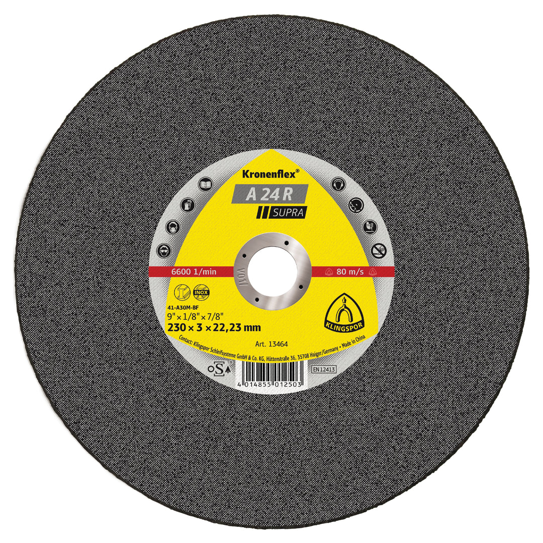 Depressed Centre Klingspor 13754 Depressed Centre Cut-Off Wheel 4 Inch x 3/32 Inch x 5/8 Inch - A24R