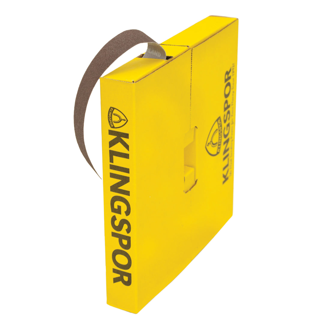Shop sanding rolls Klingspor 218202 Cloth shop roll 1 Inch x 50m 240 grit KL385 Aluminum Oxide