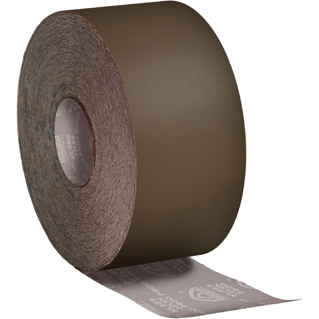 Mini shop sanding roll Klingspor 328538 Mini cloth backed shop roll 1-1/2 Inch x 5m 120 grit KL385 Aluminum Oxide