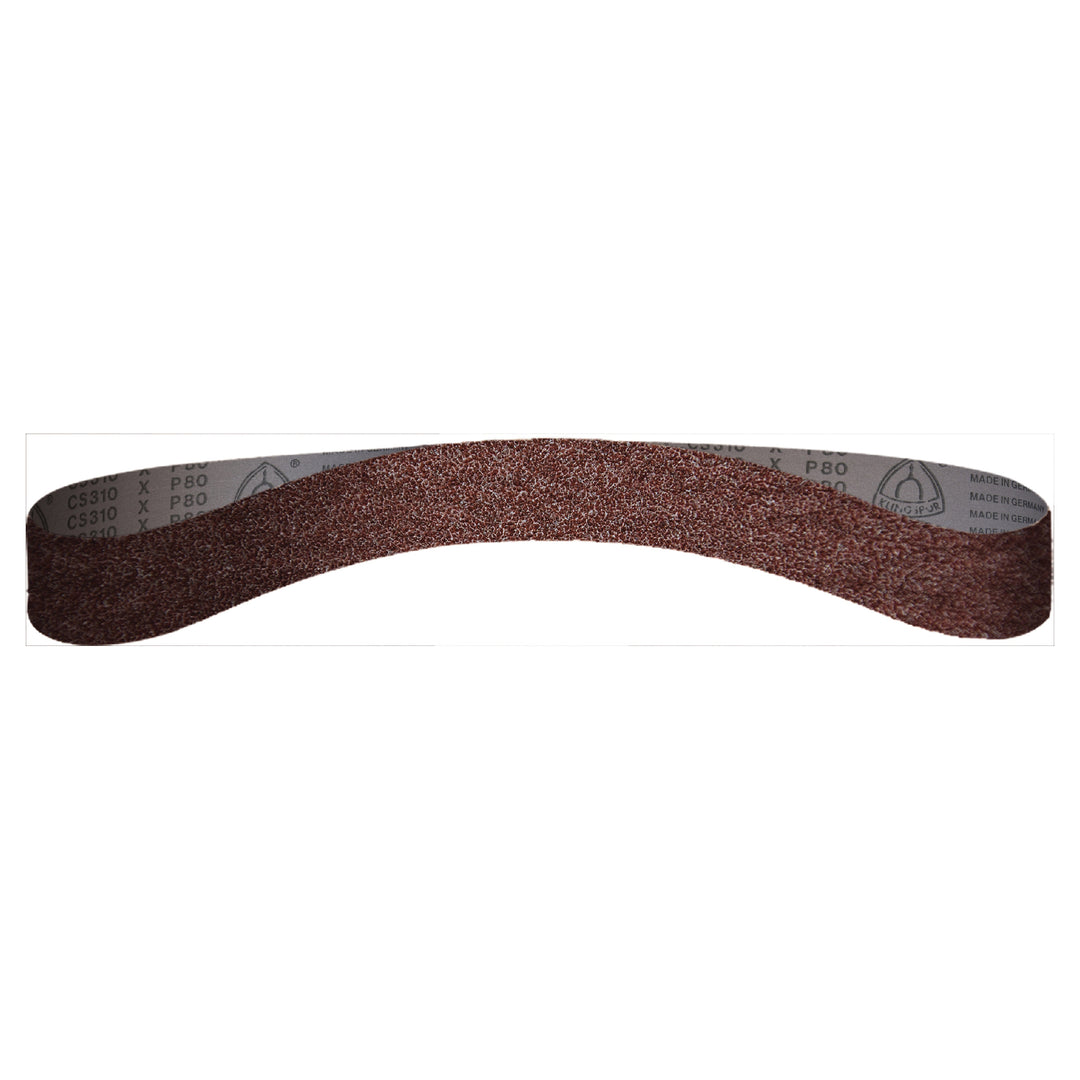 File Belts Klingspor 302639 1-1/8 Inch x 21 Inch Sanding Belt 120 grit CS310X Aluminum Oxide X Heavy Cotton Backing Closed Coat