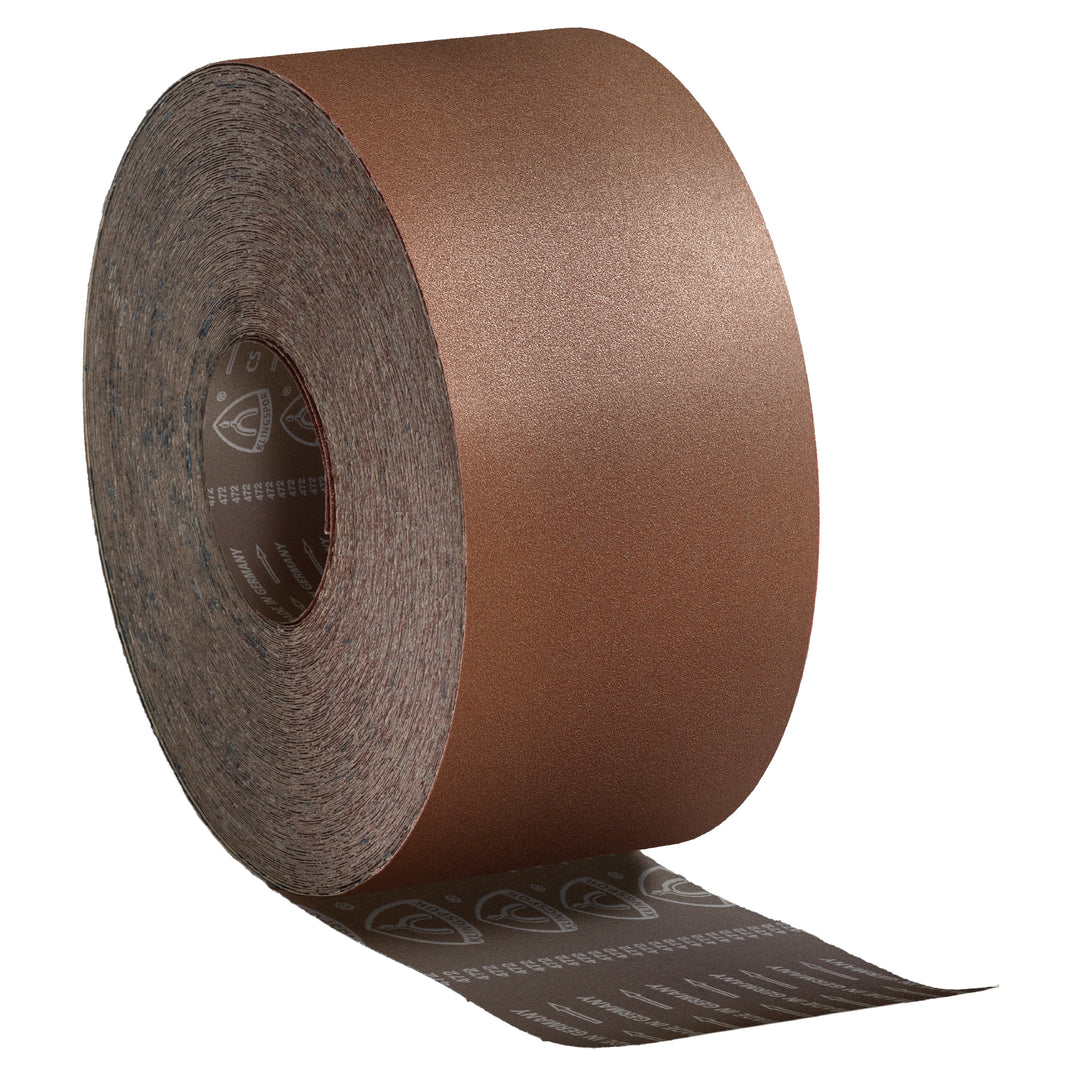 Regular sanding roll Klingspor 299763 Cloth sanding roll 3 Inch x 50m 150 grit CS311Y Aluminum Oxide Y-weight polyester backing