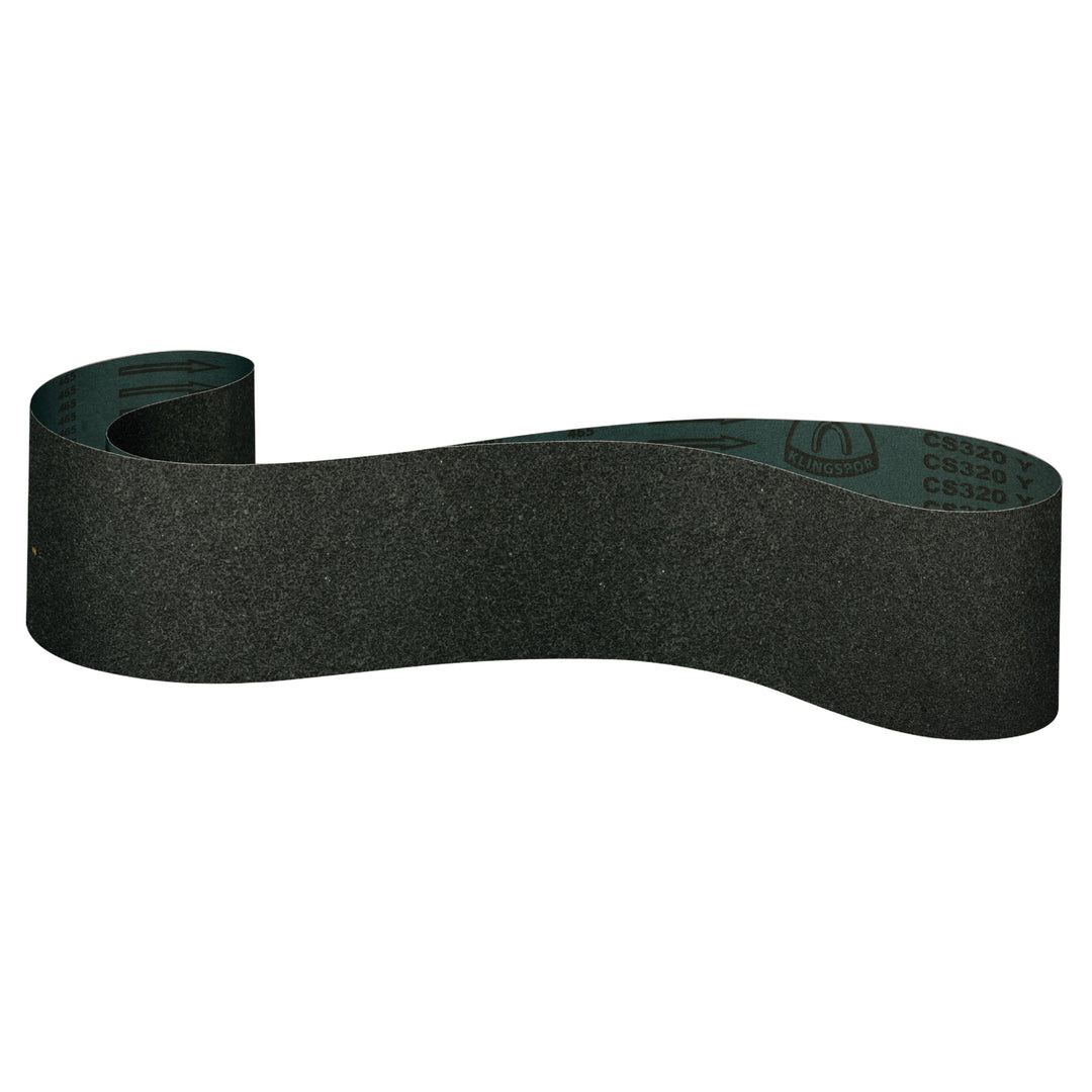 Narrow Belts Klingspor 302746 4 Inch x 106 Inch Sanding Belt 60 Grit CS320Y Silicon Carbide Y Polyester Backing