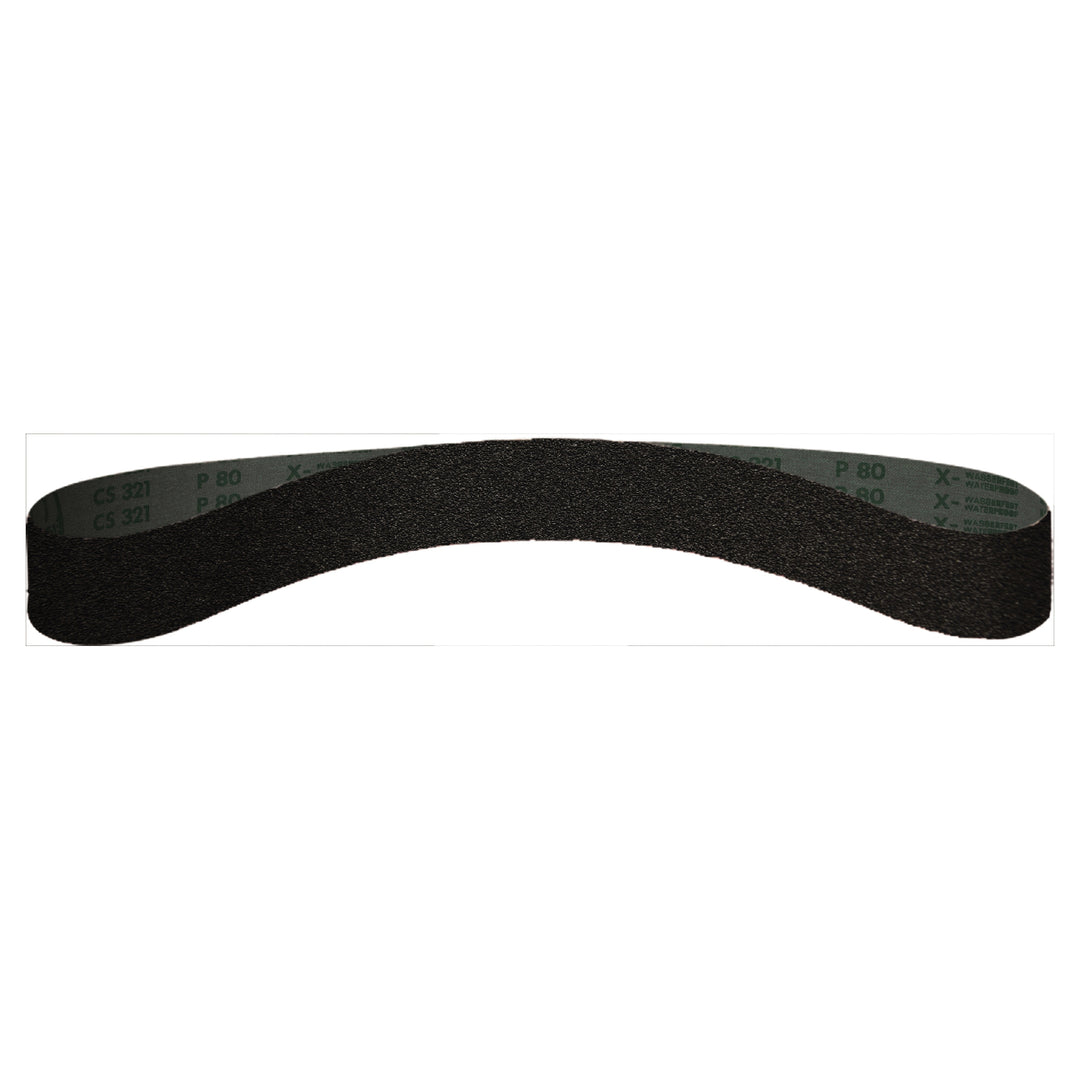 File Belts Klingspor 302749 1-1/8 Inch x 21 Inch Sanding Belt 220 Grit CS321X Silicon Carbide X Heavy Cotton Backing
