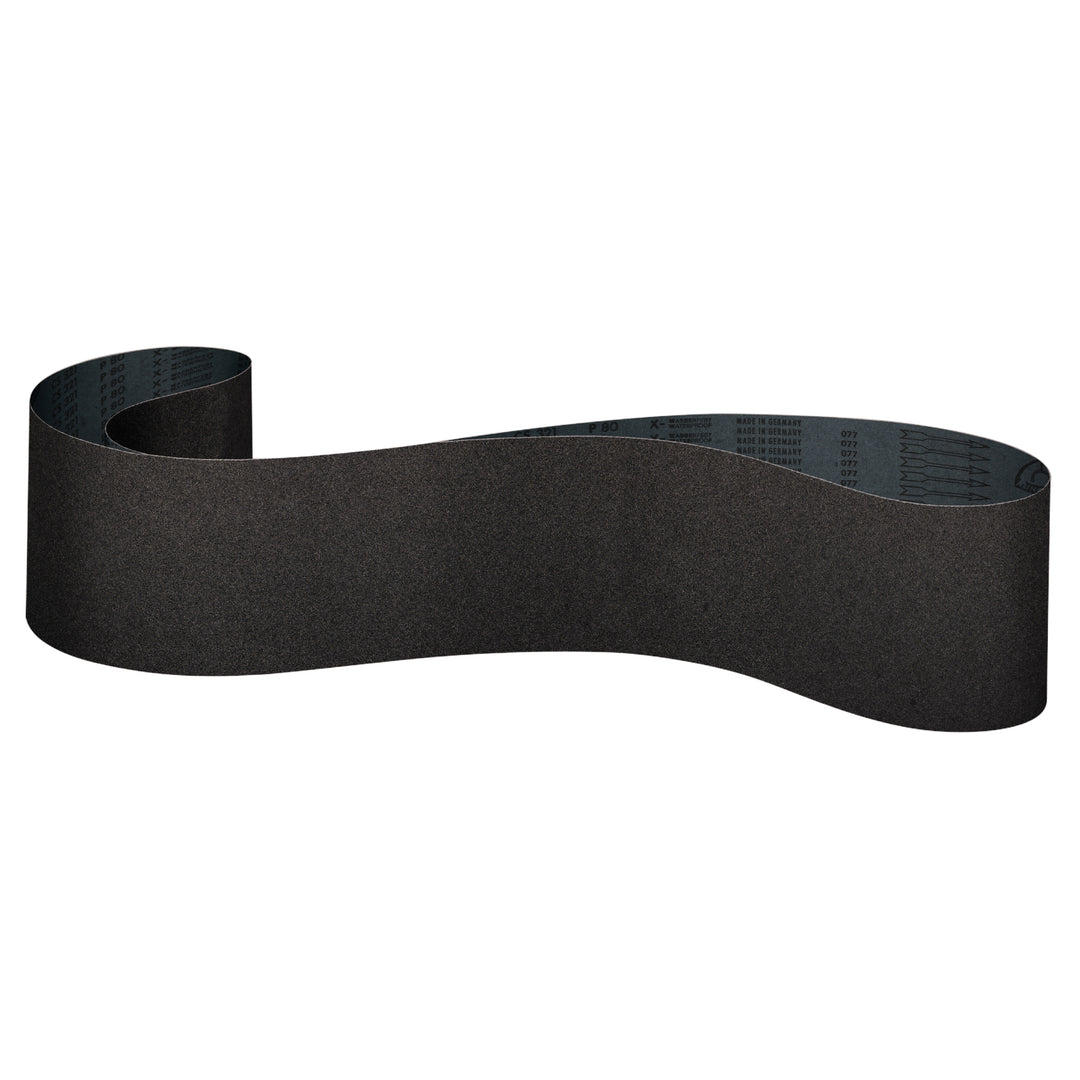 Narrow Belts Klingspor 302758 4 Inch x 106 Inch Sanding Belt 220 Grit CS321X Silicon Carbide X Heavy Cotton Backing Wet/Dry Closed Coat