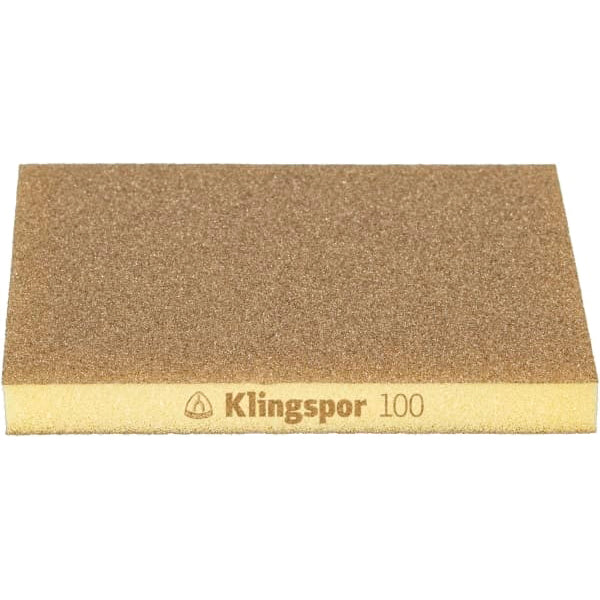 Klingspor 353264 SANDING SPONGE FLEXIBLE 120 DOUBLE SIDED 5X4X1/2 KLINGSPOR 353264