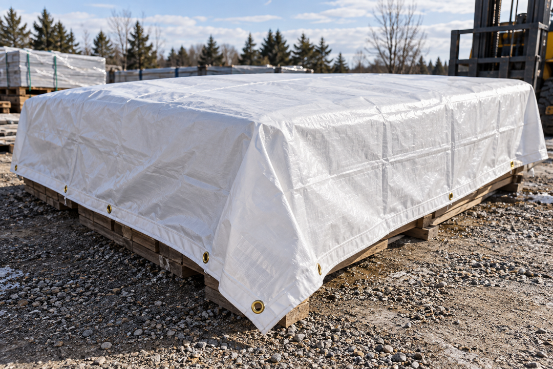 Tuff Grade TARP-4060-CLEAR 40' x 60' Clear/White Poly Tarp