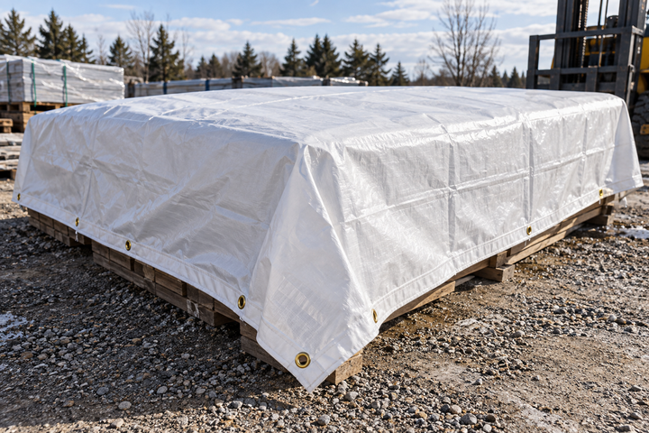 Tuff Grade TARP-4060-CLEAR 40' x 60' Clear/White Poly Tarp
