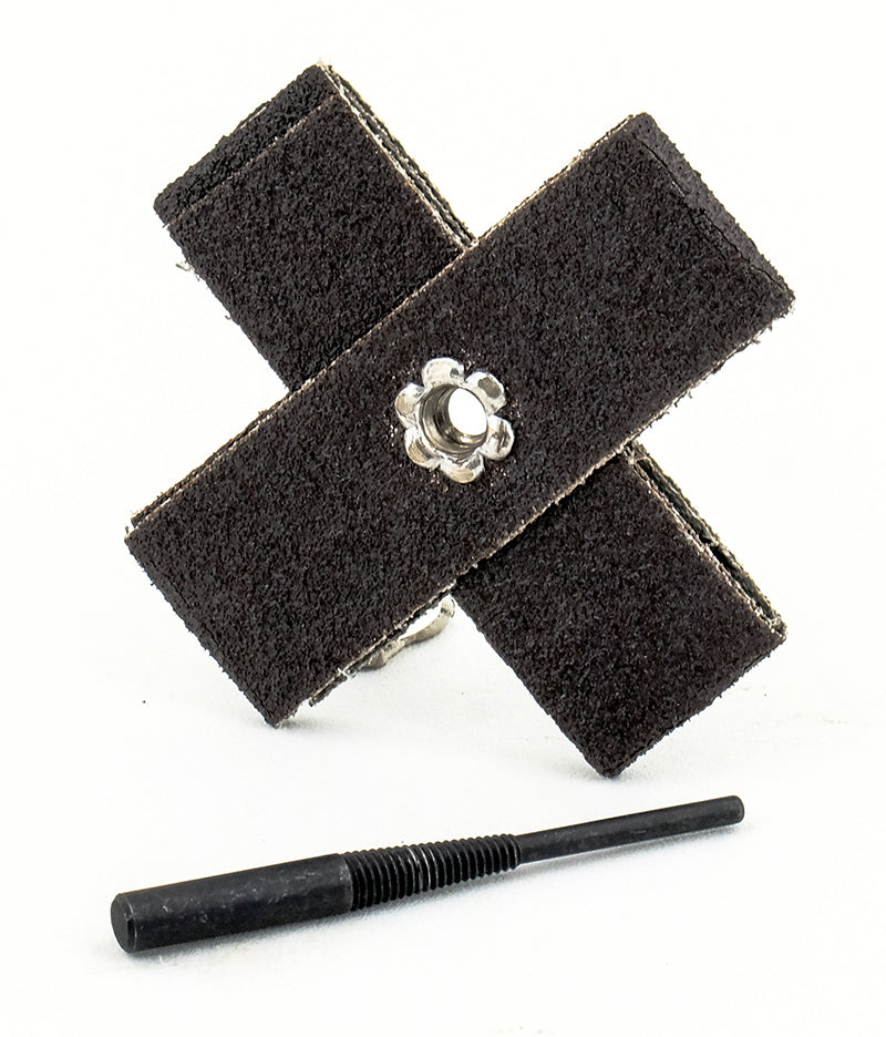 Square Sait 48022 2 Inch X 3/4 Inch X 1/4 Inch - 20 Eyelet Hole 80 Grit Aluminum Oxide Square Pad