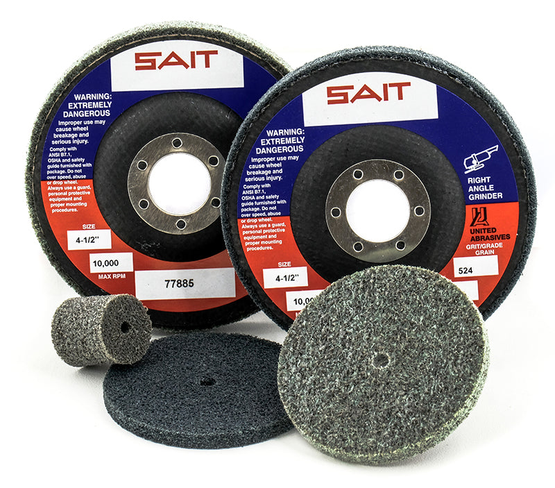 Non-woven Wheels Sait 77840 Unitized Wheel 3X1/4X1/4 524 Silicon Carbide