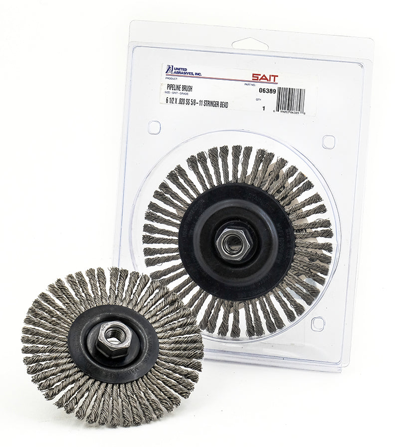 Knot Wheels Sait 03389 6-1/2 X .020 X 5/8-11 Ss Pipe