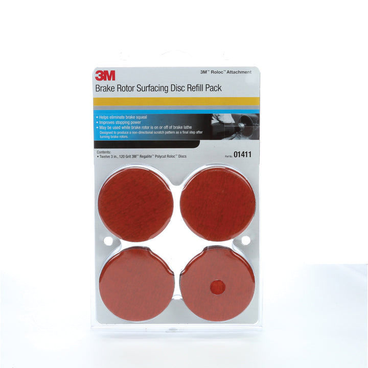 Roloc Discs 3M PN01411 3 Inch Cubitron II Quickchange Brown Roloc Cloth Disc 120 Grit Aluminum Oxide
