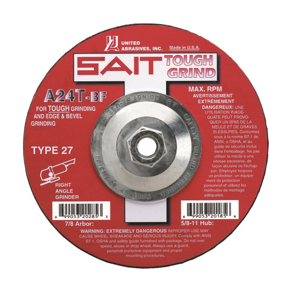 Type 27 Depressed Centre Sait 20185 Type 27 7 X 1/4 X 5/8-11 A24