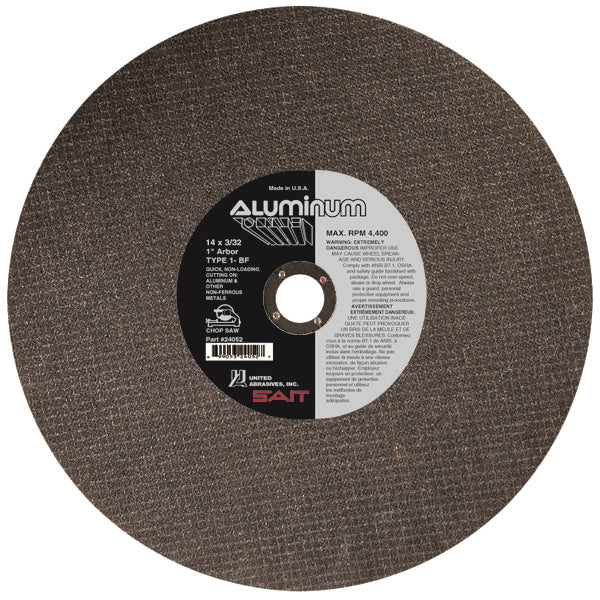 Type 01 Straight Wheels Sait 24052 Cut-Off Wheels Non-Ferrous A45N 14X3/32X1