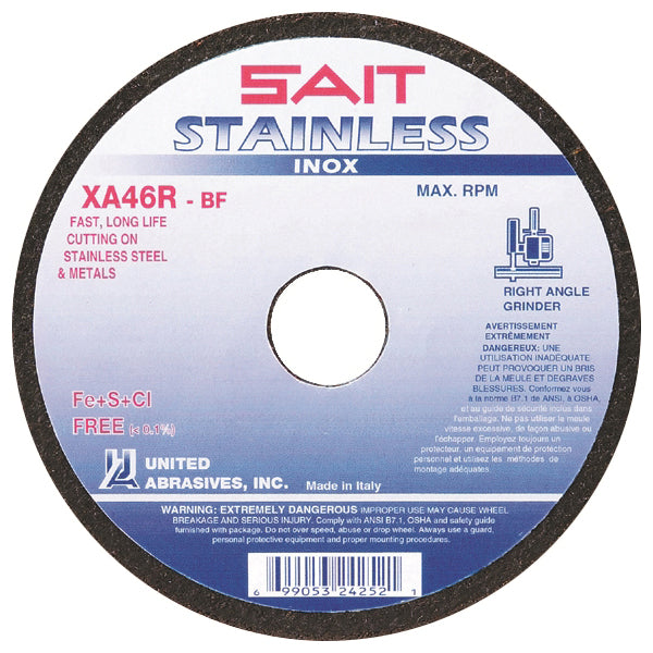 Type 01 Sait 24251 Type 01 High Speed Cut-Off Wheel 4.5 Inch x 1/16 Inch x 7/8 Inch