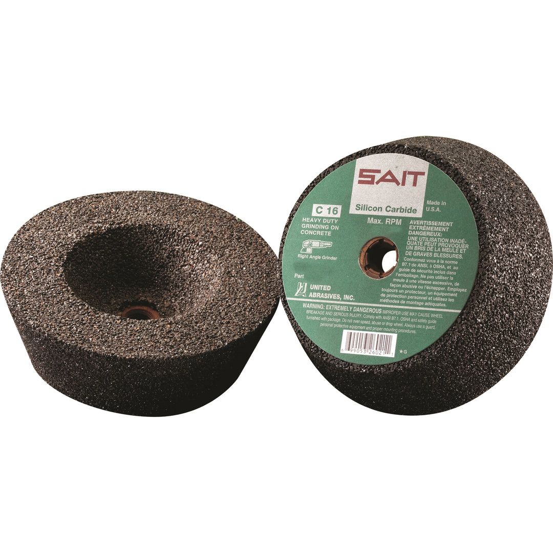 Type 11 Sait 26021 Cup Wheel 6 X 2 X 5/8-11 C16