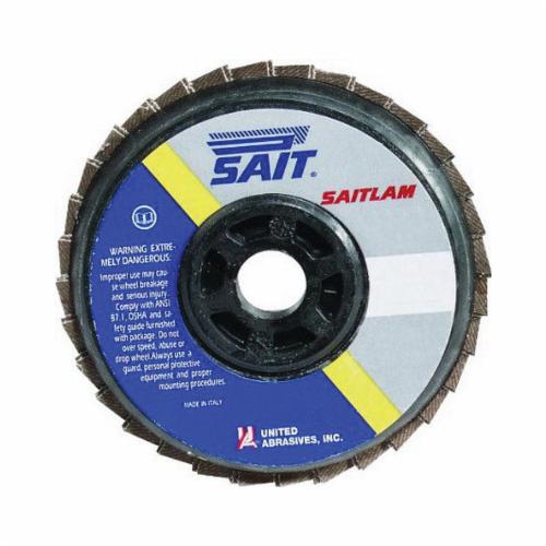 Depressed Centre Sait 73080 4 Inch X 5/8 Inch Type 27 80 Grit Lam 3Ax Aluminum Oxide Flap Disc