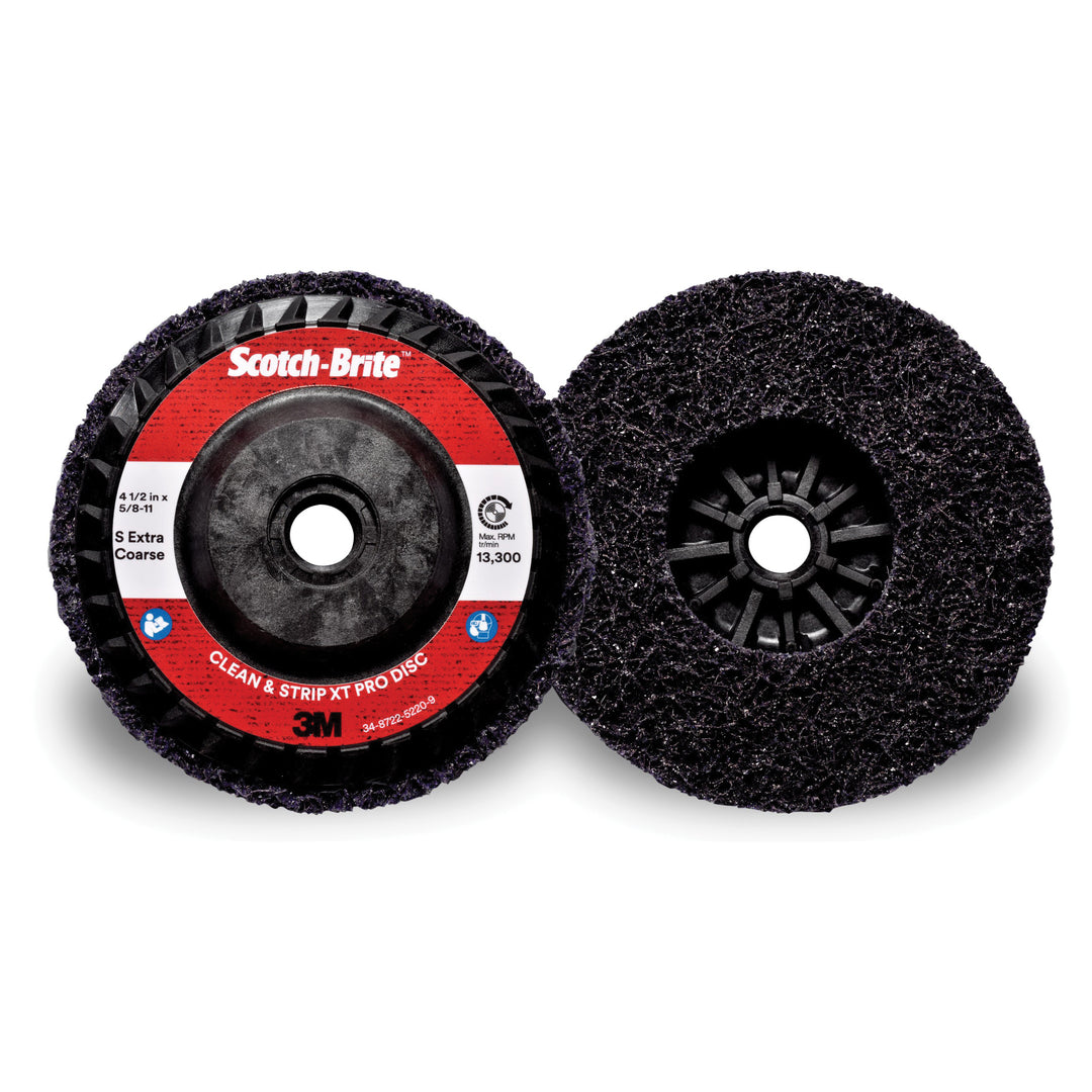 3M SB05574 Scotch-Brite Clean And Strip xt Pro Disc T27 Extra Coarse 4-1/2 in x 5/8-11 Thread 7100175252