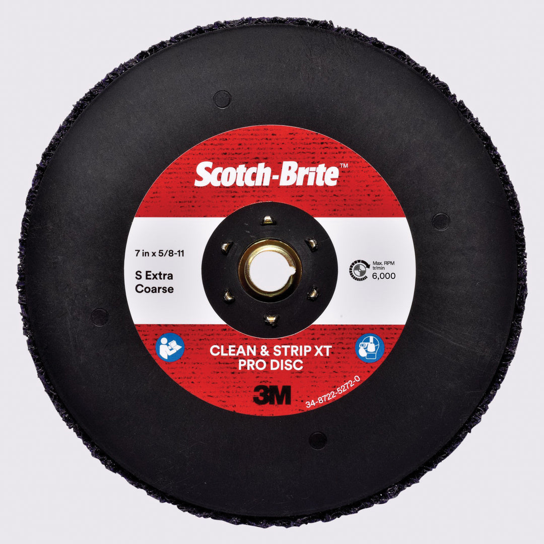 3M SB05589 Scotch-Brite Clean and Strip XT Pro Disc TN S XCS Quick Change 7 in x 5/8 in-11 (177.8 mm x M18 x 2)