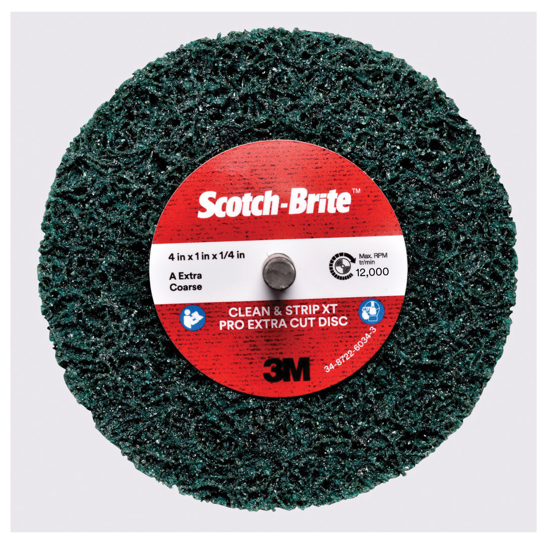 3M SB21631 Scotch-Brite 4INxExtra-Coarse Aluminum Oxide Clean and Strip XT Pro Extra Cut Disc 3M 7100173921