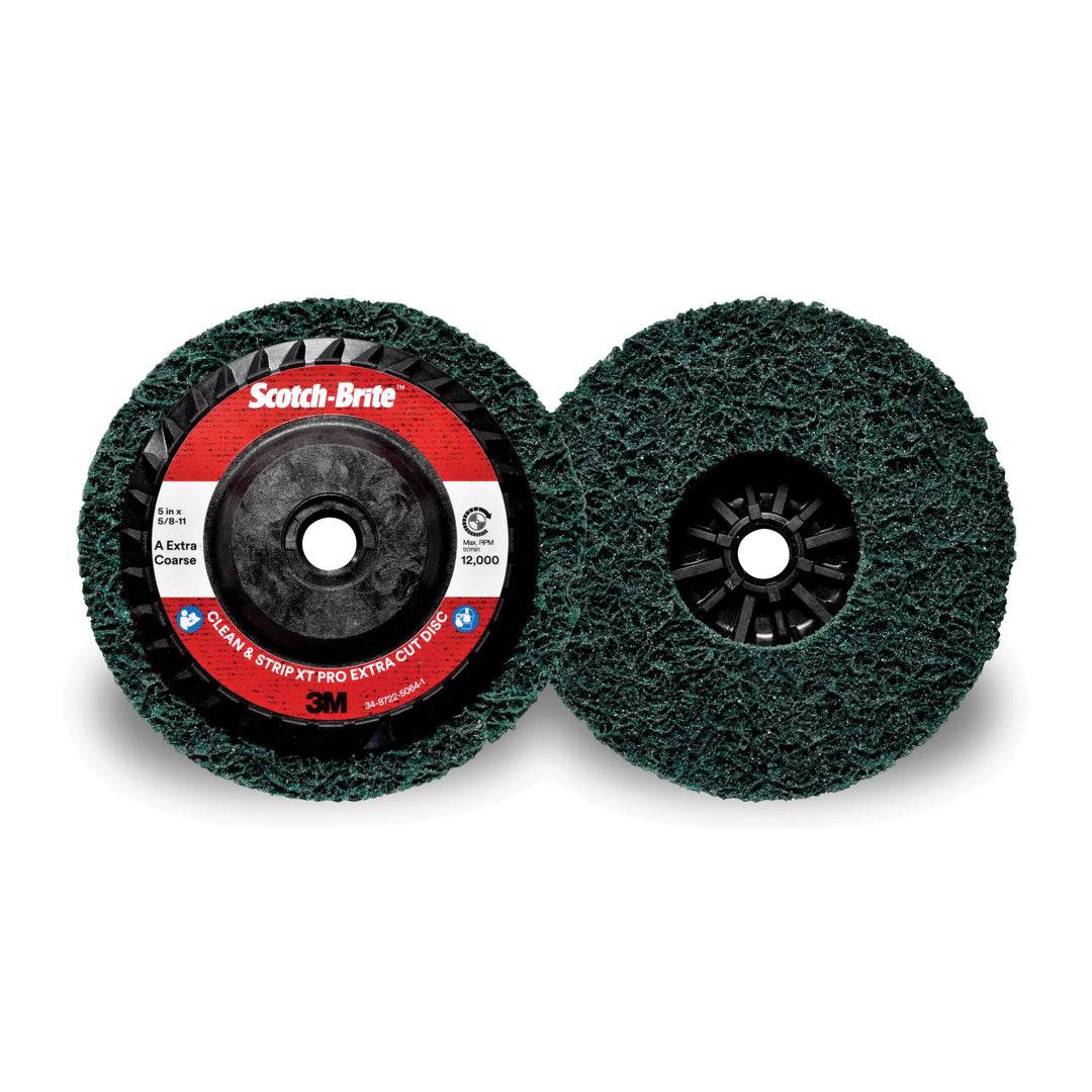3M SB29936 Scotch-Brite Clean and Strip XT Pro Extra Cut Disc T27 A XCS Quick Change 5 in x 5/8 -11 in (127 mm x M18 x 2) 3M SB29936